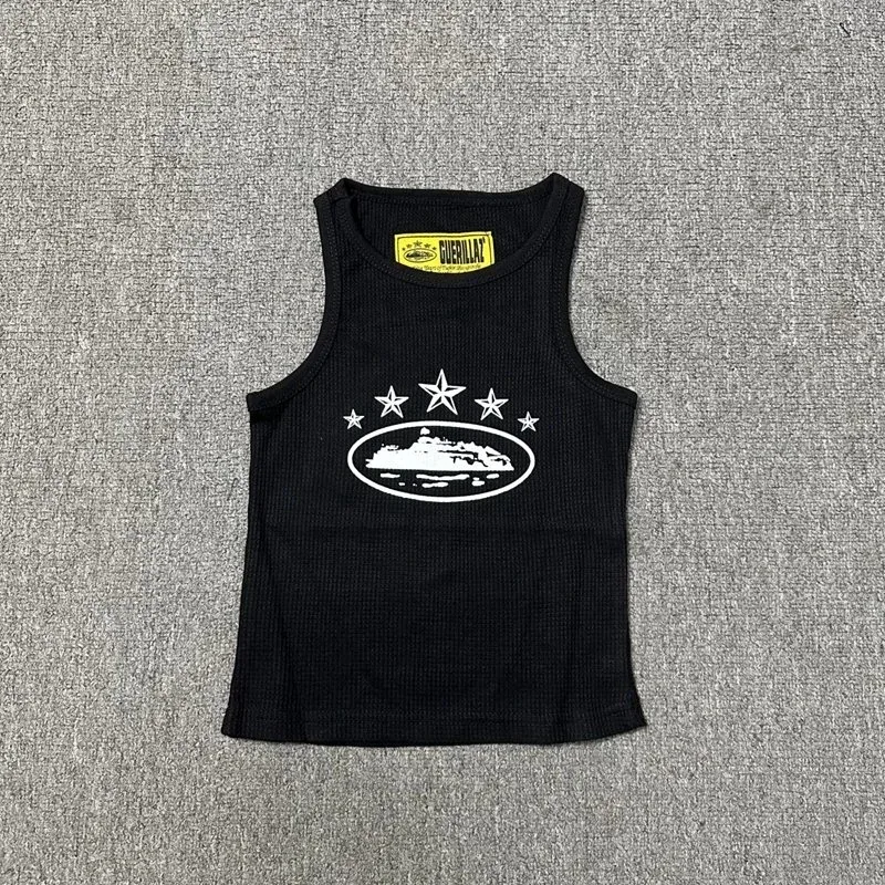 Women's Black Boat Graphic Tank Top
