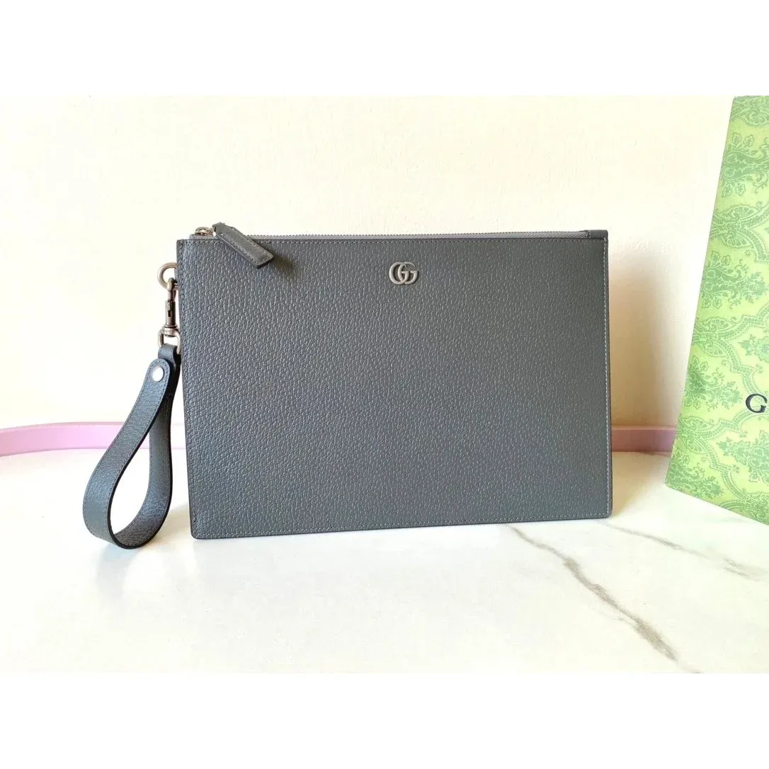 Gucci Charcoal Grey Clutch Bag