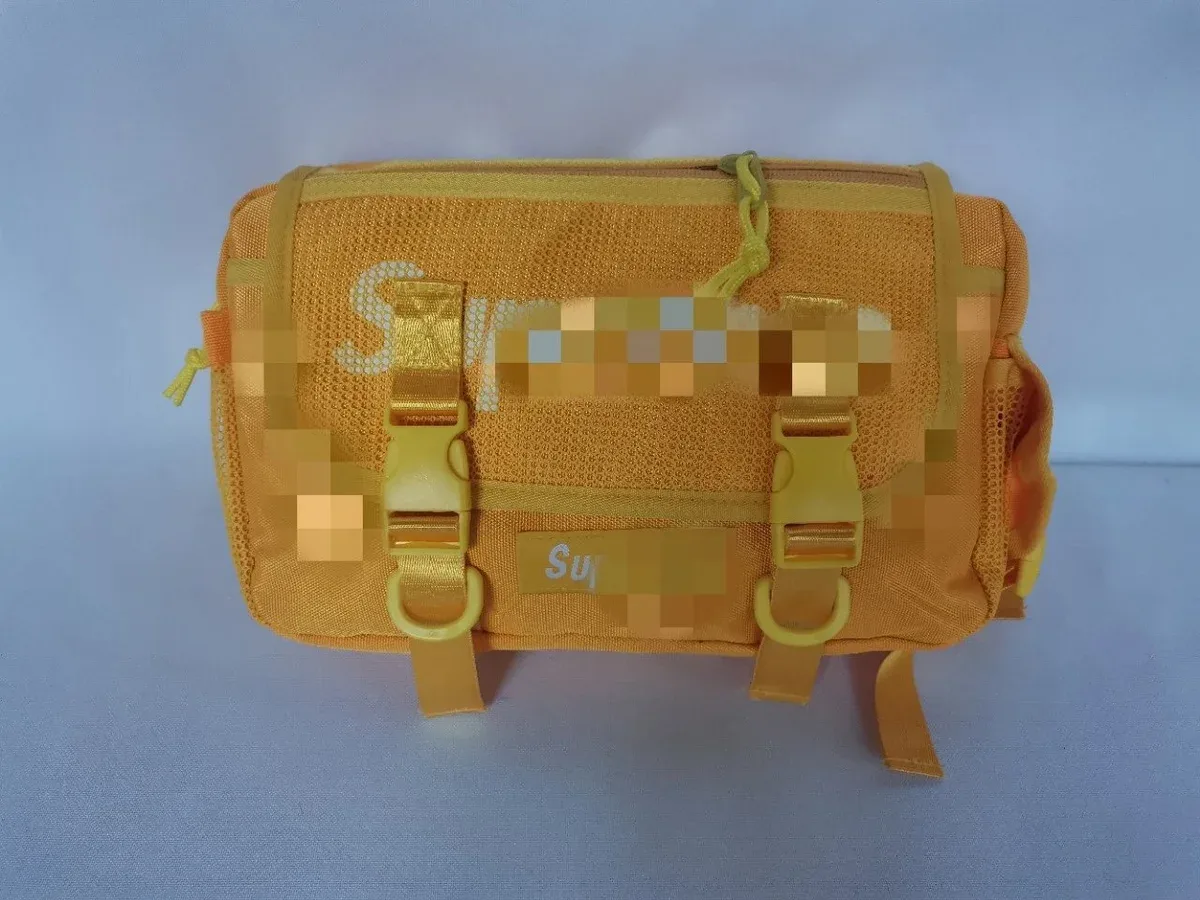 Supreme Box Logo Waist Bag Yellow