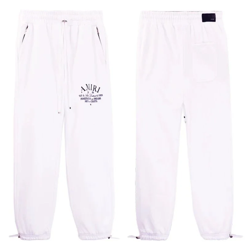 Amiri White Logo Print Trousers