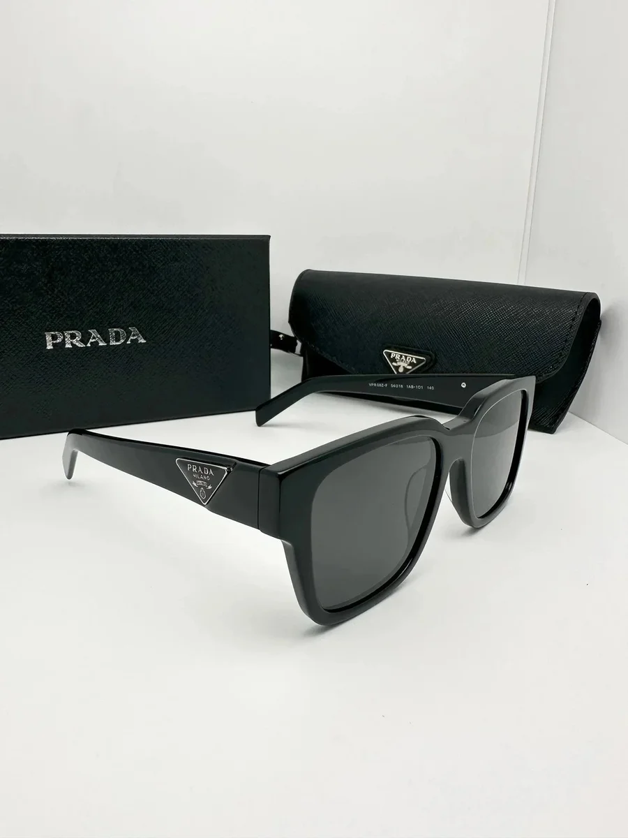 Prada Sunglasses Black Oversized Sunglasses